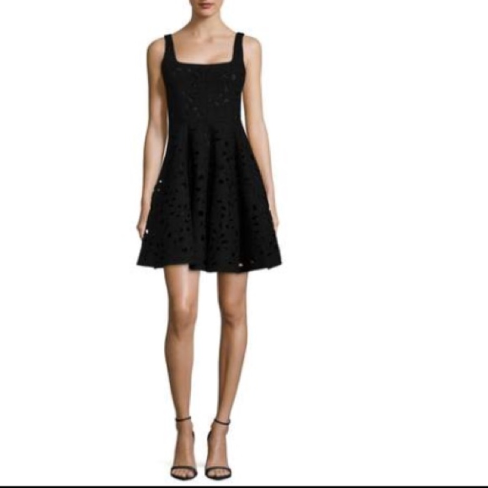 Jill Stuart laser cut Wool Heather dress